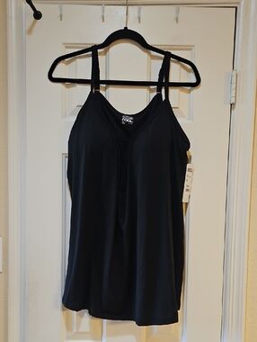 32 Degrees Black Double-Strap Tank Top